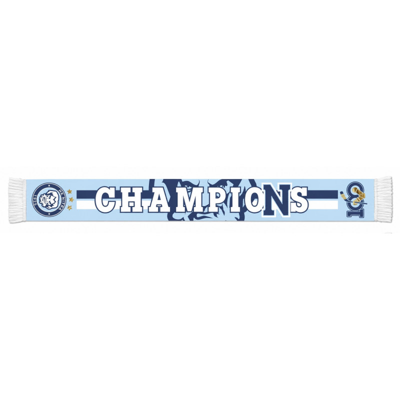 CHAMPIONS šál detský - modrý