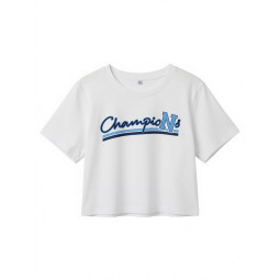 Crop Top biely CHAMPIONS