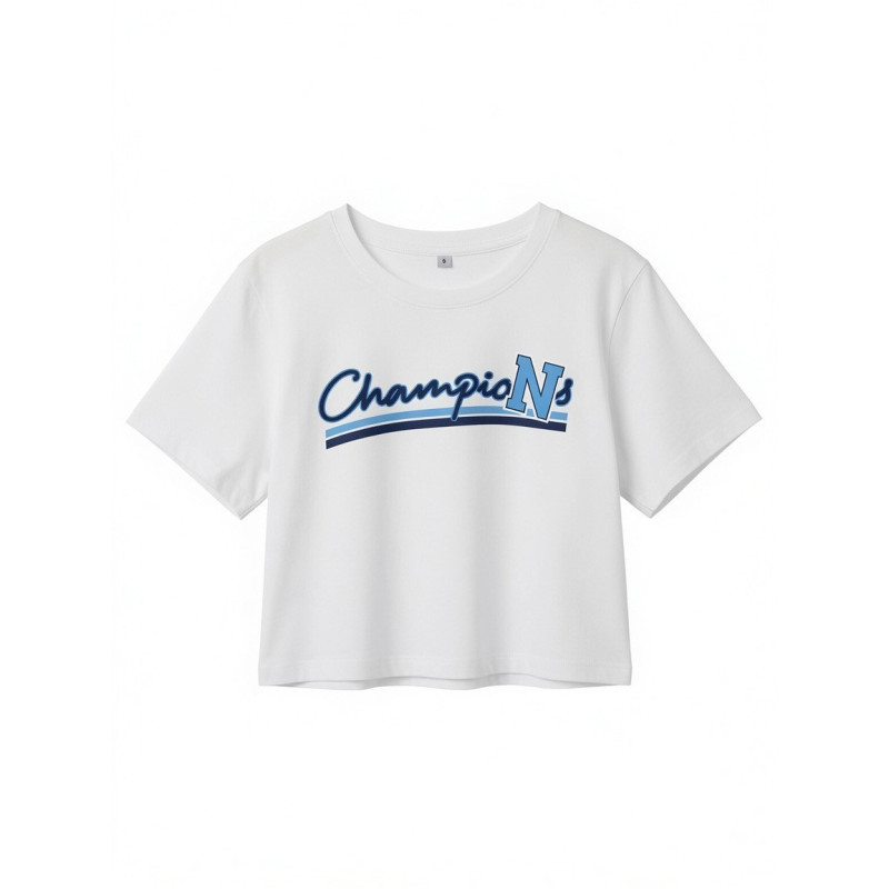 Crop Top biely CHAMPIONS