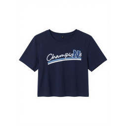 Crop Top tmavomodrý CHAMPIONS