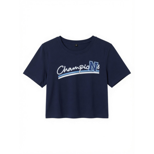 Crop Top tmavomodrý CHAMPIONS