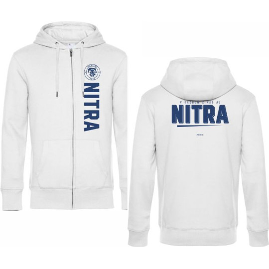 Pánska Mikina BIELA s prémiovou výšivkou