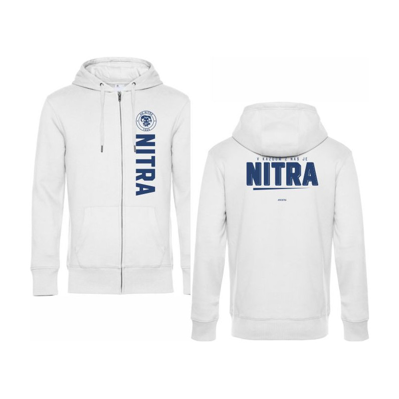 Pánska Mikina BIELA s prémiovou výšivkou