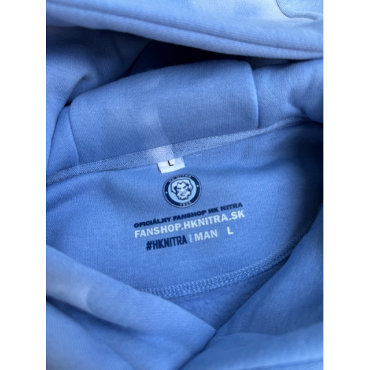 Pánska Mikina BLEDOMODRÁ s výšivkou LOGO