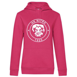 Dámska Mikina LOGO tmavoružová s kapucňou