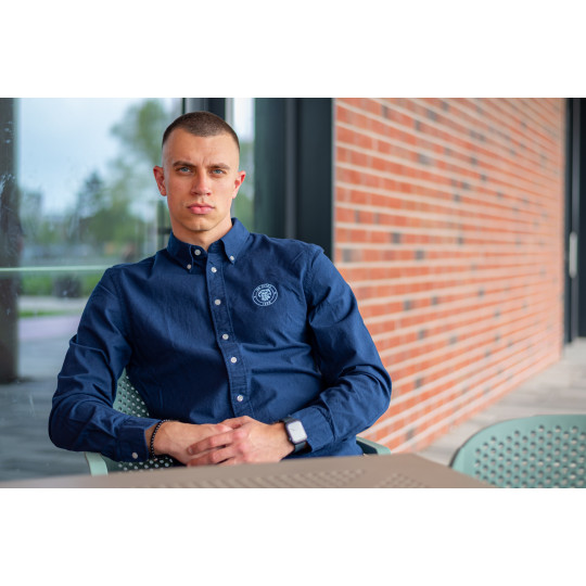 Pánska tmavomodrá košela