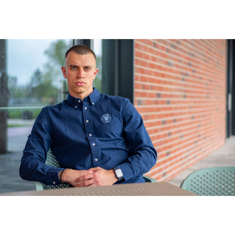 Pánska tmavomodrá košela