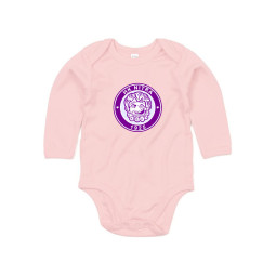 Detské body ružové s dlhým rukávom