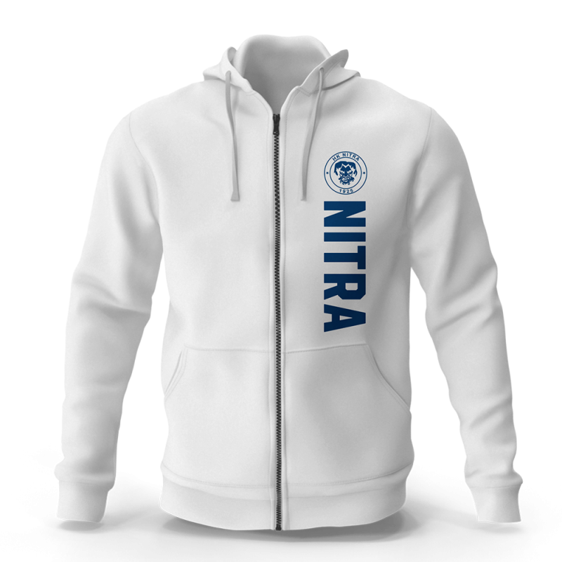 Pánska Mikina BIELA s prémiovou výšivkou