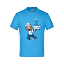 Detské tričko CORGI s tortou bledomodré - 100 rokov