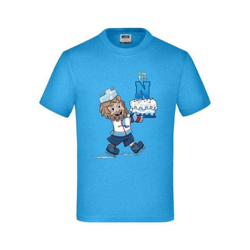 Detské tričko CORGI s tortou bledomodré - 100 rokov