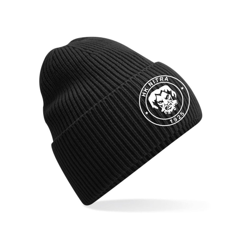 Zimná čiapka hrubšia ČIERNA s LOGOM